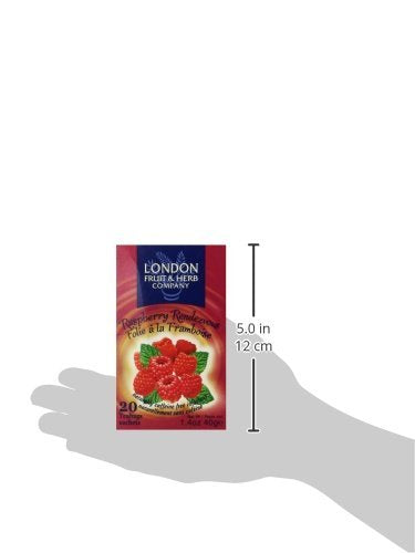 London Fruit & Herb Company Raspberry Rendezvous Tea, 20 Tea Bags, 1.4 Oz