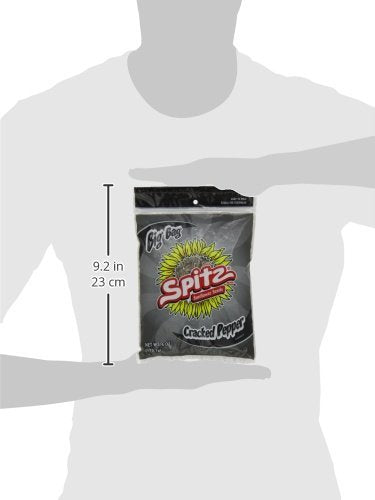 Spitz Cracked Pepper Sunflower Seeds, 6oz (Pack of 9)