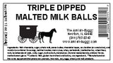 The Amish-Buggy Premium Chocolate Candy (Triple Dipped Malted Milk Balls (2-13 oz. Bags))