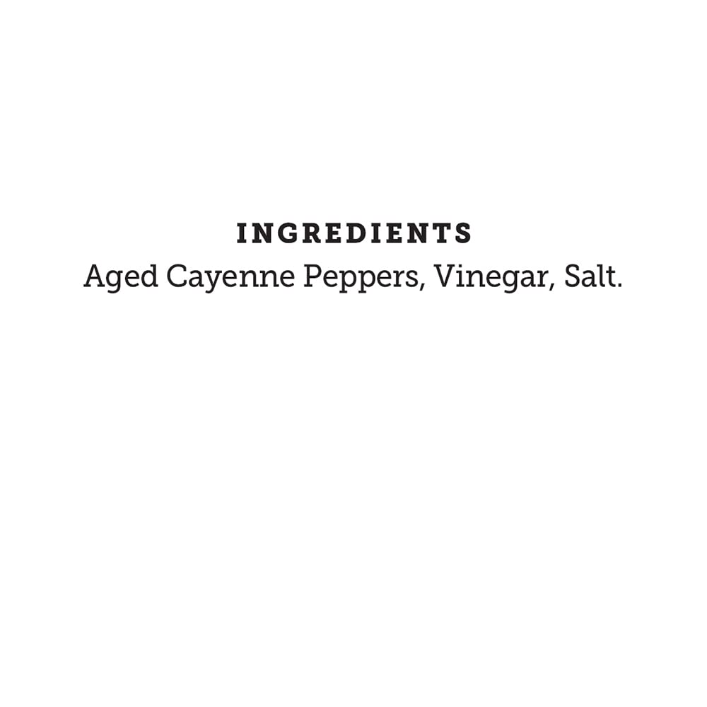 True Made Foods Ed Mitchell's Legendary Cayenne Hot Sauce - Zero Sugar, Keto, Whole30, Paleo, Vegan - Pure Aged Cayenne Peppers, Vinegar, Salt - Great