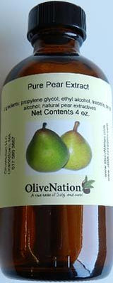 OliveNation Pear Extract from Natural Flavors, TTB-Approved Flavoring for Brewing, Baking, Beverages, Sugar Free, Non-GMO, Kosher, Vegan - 16 oz