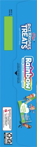 Rice Krispies Treats Marshmallow Snack Bars, Kids Snacks, Rainbow, 5.6oz Box (8 Bars)