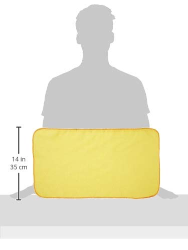 Buffalo Industries (60235) 13" x 24" 100% Cotton Fully Hemmed Yellow Flannel Dust Cloths, Pack of 12, Won't Scratch Fine surfaces, Great