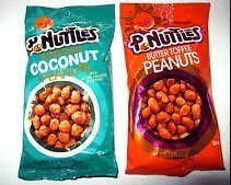 P-Nuttles Butter Peanuts Variety Bundle, 5.5 Ounce Bags, (Pack of 6) includes 3-Pack Butter Toffee Flavor + 3-Pack Butter Toffee Coconut Flavor by