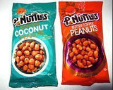 P-Nuttles Butter Peanuts Variety Bundle, 5.5 Ounce Bags, (Pack of 6) includes 3-Pack Butter Toffee Flavor + 3-Pack Butter Toffee Coconut Flavor by