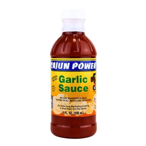 Cajun Power garlic sauce - Authentic Louisiana Flavor, Gourmet Cooking Sauce, Perfect for Cajun Recipes, Marinades, Grilling, and Dipping (1 Pack