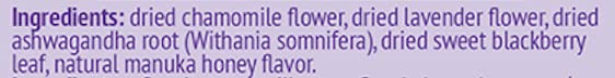 Hyleys Calm Tea with Ashwagandha - Lavender & Honey Flavor - Caffeine-Free, Herbal Tea - 25 Tea Bags - Sleepy Chamomile Bedtime Blend: Natural Herbal