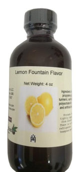 OliveNation Lemon Flavor Fountain, Water Soluble Tart Lemon Flavoring for Beverages, Frozen Treats, Baked Goods, Non-GMO, Gluten Free, Kosher, Vegan