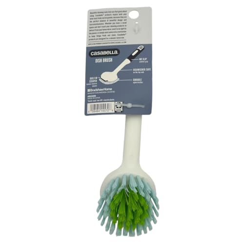 Casabella Round Brush Scrubber 1ea, Assorted Colors