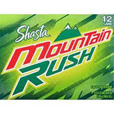 Shasta MOUNTAIN RUSH Soda Pop, 12-Ounce Cans (Pack of 24)