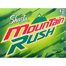 Shasta MOUNTAIN RUSH Soda Pop, 12-Ounce Cans (Pack of 24)