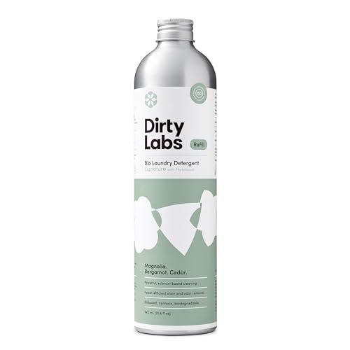 Dirty Labs | Signature Scent Bio-Liquid Laundry Detergent 80 Loads (21.6 fl oz) Hyper-Concentrated High Efficiency & Standard Machine Washing