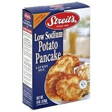 STREIT’S LOW SODIUM POTATO PANCAKE MIX, 6 OZ, 6 BOXES