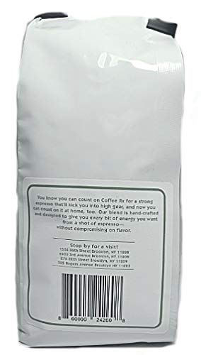 Coffee Rx - 17.5 G's Espresso Blend Whole Coffee Beans, 12 oz.