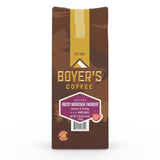 Boyer's Coffee, Rocky Mountain Thunder Coffee, Dark Roast, Whole Bean, 2.25lb Bag (1-Count)