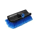 UNGER 10 in. W Soft Bristle Plastic Handle Multi-Angle Wash Brush