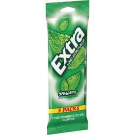 Extra Spearmint Gum - 3 per pack -- 20 packs per case.