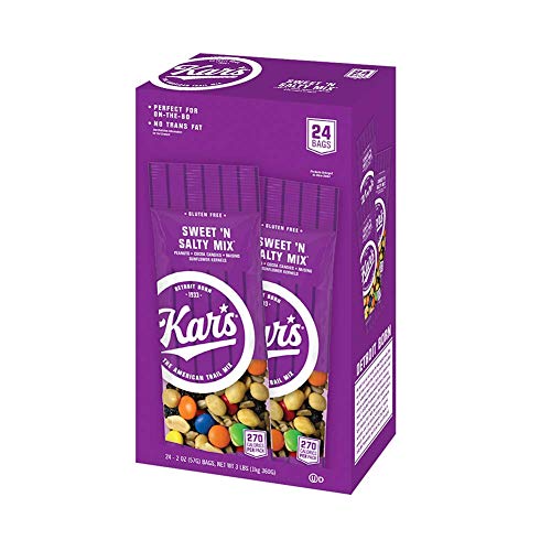 Kar’s Nuts Original Sweet ‘N Salty Trail Mix, 2 oz Individual Packs - Bulk Pack of 24, Gluten-Free Snacks