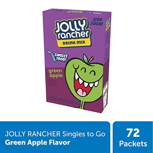 SINGLES TO GO! Jolly Rancher Green Apple, 6 Boxes with 6 Packets each, 36 total servings