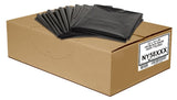 Aluf Plastics 50-55 Gallon 2.3 MIL Black Heavy Duty Garbage Trash Bags - 36" x 58" - Pack of 100 - For Contractor, Industrial, Institutional