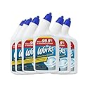 The Works Toilet Bowl Cleaner Disinfectant Removes Rust Lime Scale and Hard Water Stains Kills 99.9% of Household Bacteria 24 fl oz (Pack of 6)