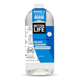 BETTER LIFE Glass Cleaner Concentrate - Streak-Free Window Cleaner for Home, Kitchen, Bathroom, Shower, Car - Works on Glass, Windows, Mirrors, Light