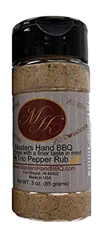 Master's Hand BBQ Seasonings (Trio Pepper Hot, 8 oz)