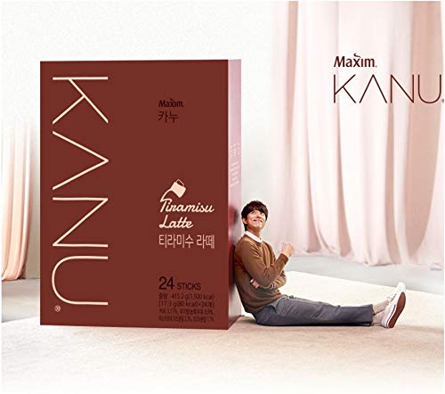 Maxim KANU Tiramisu Latte 8 Sticks, Vanilla Latte 8 Sticks