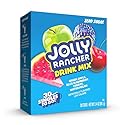 Jolly Rancher Singles To Go Variety Pack, Powdered Drink Mix, Zero Sugar, Low Calorie, Includes 4 Flavors: Green Apple, Blue Raspberry, Cherry