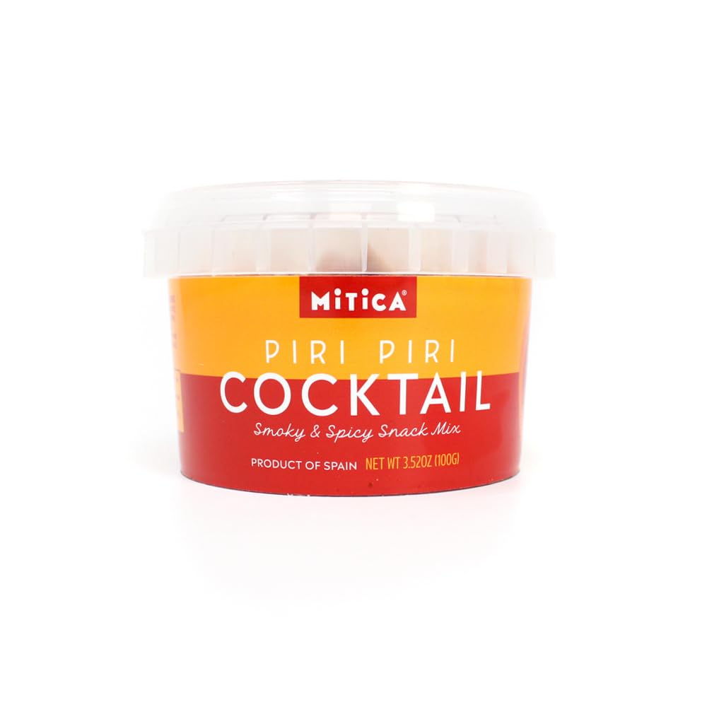 Mitica Piri Piri Cocktail Nuts Prepackaged Mini Tub, 3.52 OZ
