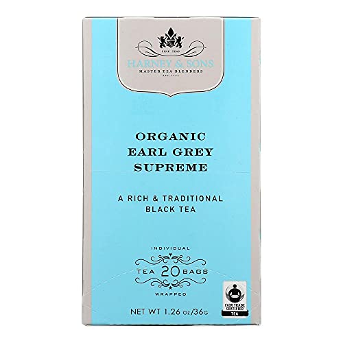 Harney & Sons Organic Earl Grey Supreme Teabags (120 count case)
