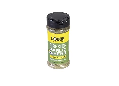 Lodge 8088779 Fireside Garlic & Herb Sear Blend BBQ Seasoning - 4.8 oz