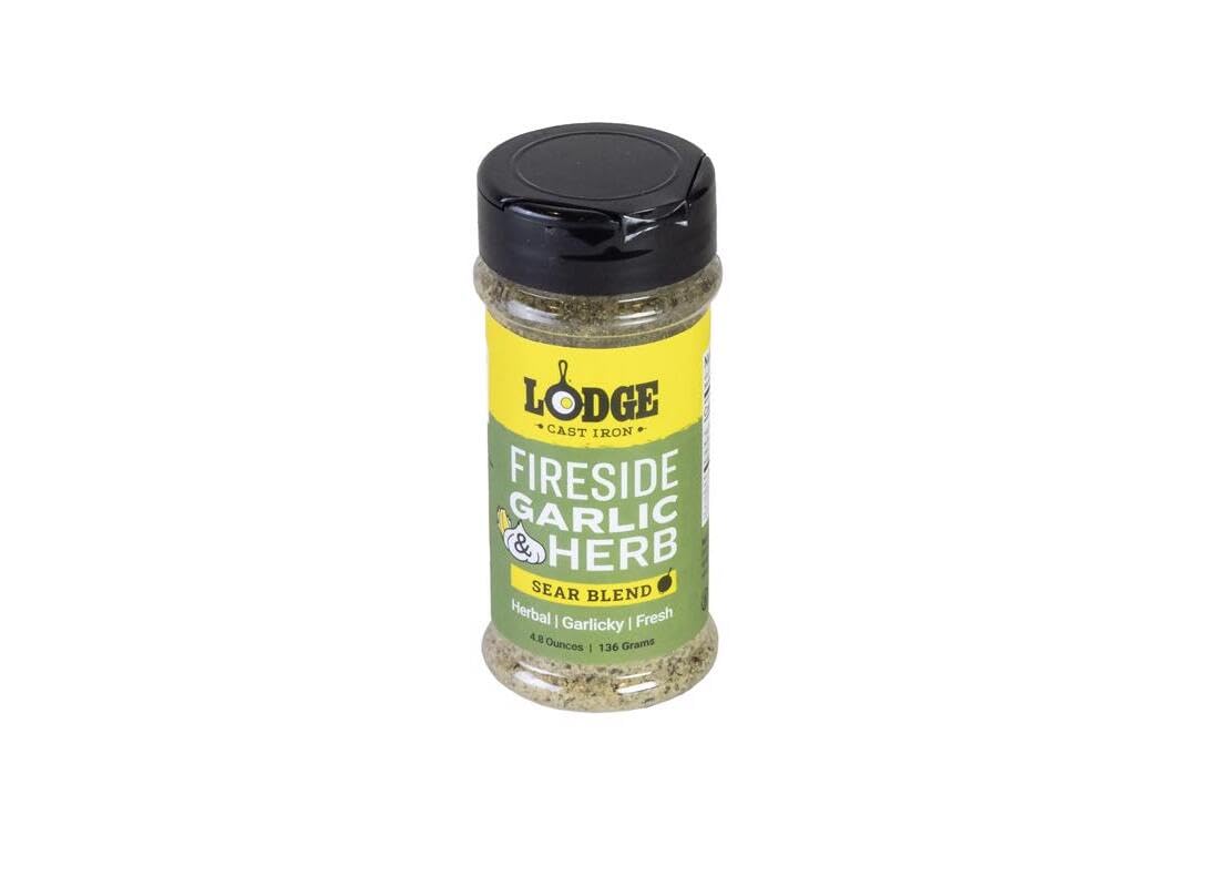 Lodge 8088779 Fireside Garlic & Herb Sear Blend BBQ Seasoning - 4.8 oz