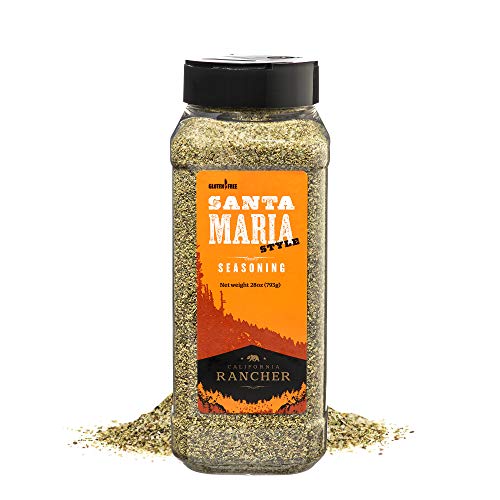 Santa Maria Seasoning (Kosher Salt, Garlic, Pepper, and Herbs). Great for Tri Tip, Chops, Flank steak, Chicken, all meat, and Burgers. Bold Steakhouse