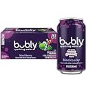 bubly Sparkling Water, The Super Mario Galaxy Movie Blackberry, Zero Sugar & Zero Calories, 12 Fl Oz Cans (Pack of 8), Packaging May Vary