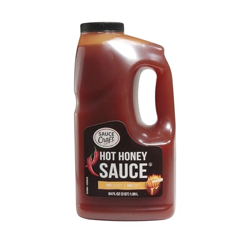Sauce Craft Hot Honey, Back-of-House Ease for Quick Service Kitchens, Versatile Drizzle for Breakfast to Dessert, 0.5 Gallon