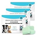 Washer Machine Cleaner Tablets-36Pack-18 Month Supply,Formulated for Pet Owners Washing Machine Cleaner,Compatible with HE,Easily pet hair remover
