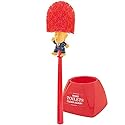 Fairly Odd Novelties Donald Trump Toilet Bowl Brush Make Toilets Clean Again Holder - Perfect Elephant Novelty Gag Political Gift, Red