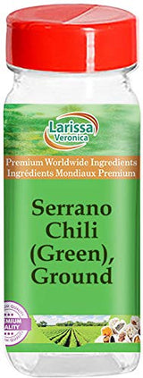 Serrano Chili (Green), Ground (4 oz, ZIN: 526621) - 2 Pack