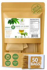 Guanábana (Soursop) Herbal Tea - 50 Bags (2 g Each) - 100% Natural, Vegan, Non-GMO, Sugar-Free, Caffeine-Free - Antioxidant-Rich Infusion for Hot