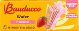 Bauducco Strawberry Wafers - Crispy Wafer Cookies With 3 Delicious, Indulgent, Decadent Layers of Strawberry Flavored Cream - Delicious Sweet Snack or
