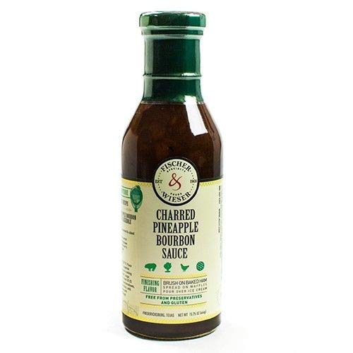 Fischer & Wieser Sauce 12.5oz-15.75oz Bottle (Pack of 3) Select Flavor Below (Charred Pineapple Bourbon Sauce 15.75)