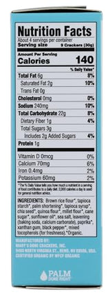 Marys Gone Crackers Organic Sea Salt Real Thin Crackers,