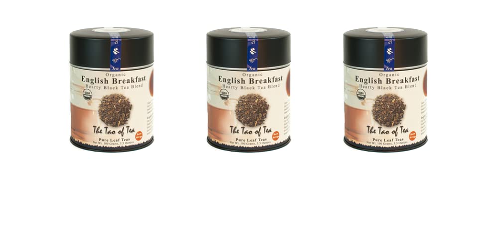The Tao of Tea, English Breakfast Black Tea, Loose Leaf, 3.5-Ounce Tins (Pack of 3)