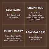 Miracle Noodle Fettuccine Konjac Shirataki Noodles - Plant Based, Keto, Vegan, Gluten & Soy Free, Low in Carbs & Calories, Non-GMO, Paleo - 7 Oz