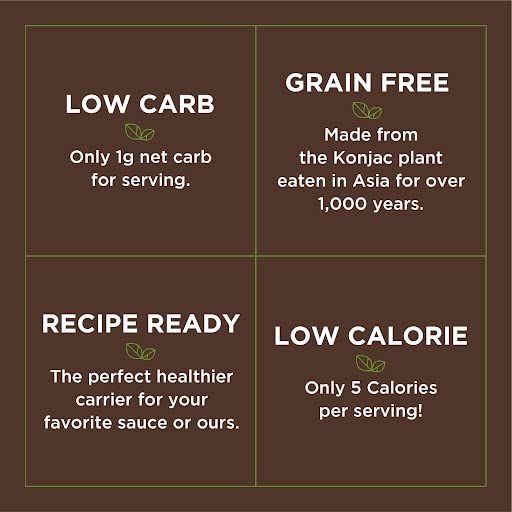 Miracle Noodle Fettuccine Konjac Shirataki Noodles - Plant Based, Keto, Vegan, Gluten & Soy Free, Low in Carbs & Calories, Non-GMO, Paleo - 7 Oz