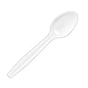 Highmark Full-Sized Plastic Spoons, White, Box Of 1000, 3585490689