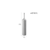 mDesign Extra Slim Compact Plastic Freestanding Toilet Bowl Brush and Holder for Bathroom Storage and Organization - Sturdy, Deep Cleaning, Covered