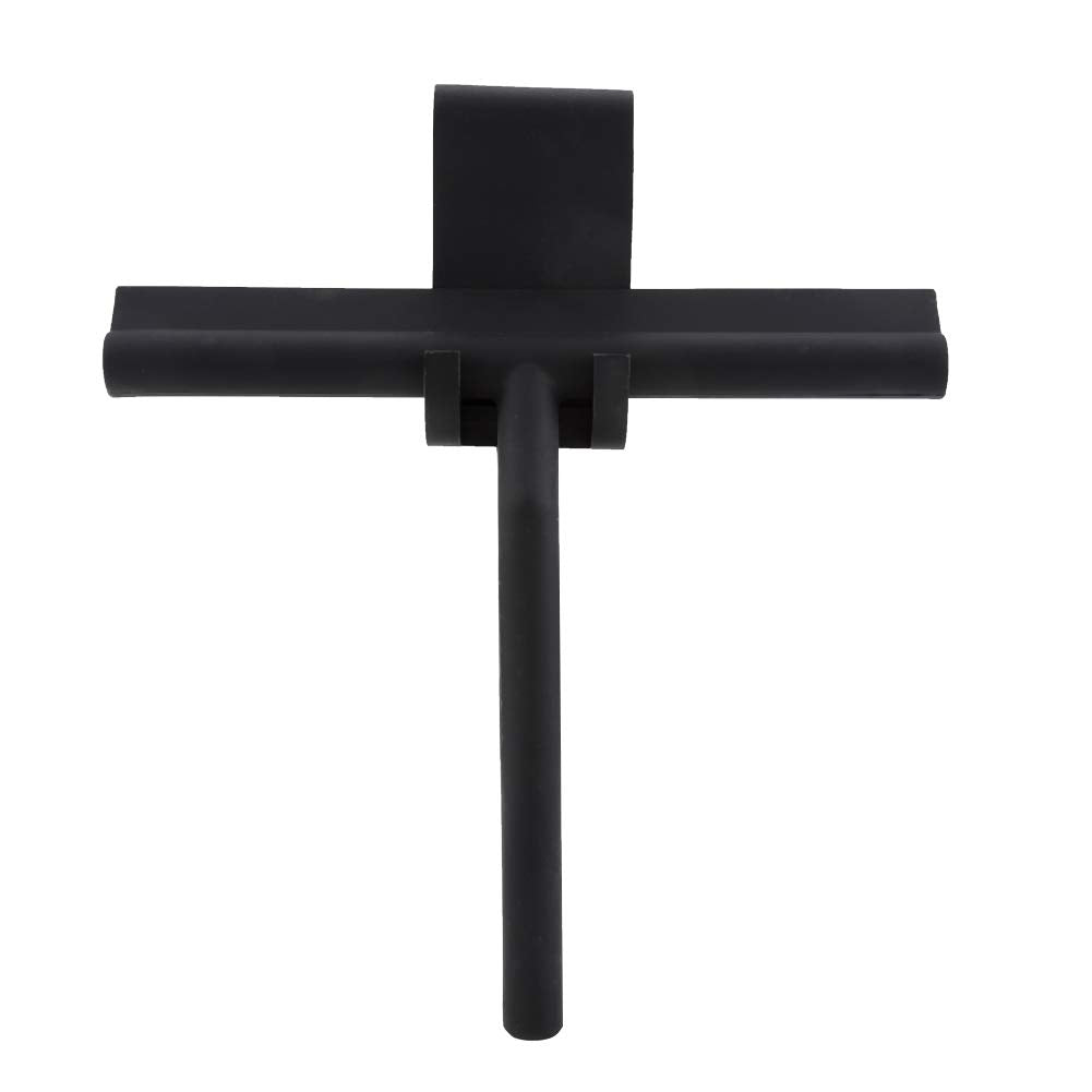 Stainless Steel Black Squeegee Window Car Glass Squeegee with Hooks Shower Squeegee Tools for Bathroom Kitchen