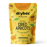 Drybox Dried Turkish Apricots No Sugar Added, Unsweetened Non-GMO | Dry Apricot Snacks | All Natural Mediterranean Dried Fruit Resealable 1 lb per